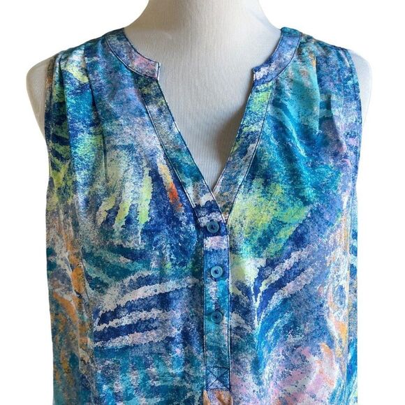 Tori Richards Honolulu 100% Silk Hawaiian Shift Dress Size 4 - Picture 4 of 6